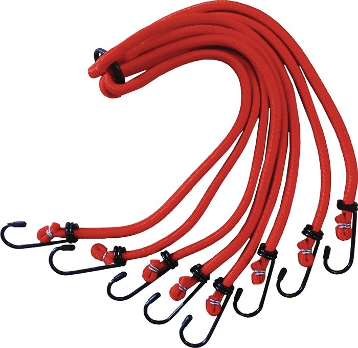 Gepäckspinne mit Haken 800 mm rot