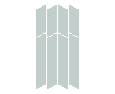 UNLEAZHED Fahrrad Reflektoren L02 silber/weiß