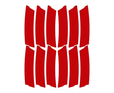 UNLEAZHED Felgen Reflektoren L03 rot